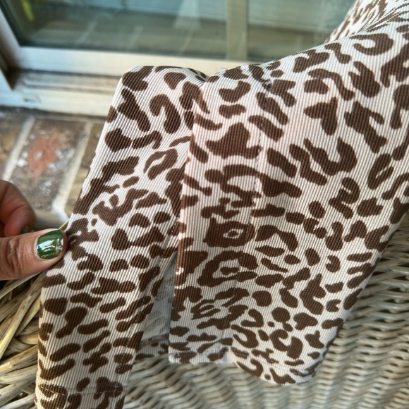 Zara Leopard Print Skinny Jeans - Picture 3 of 5